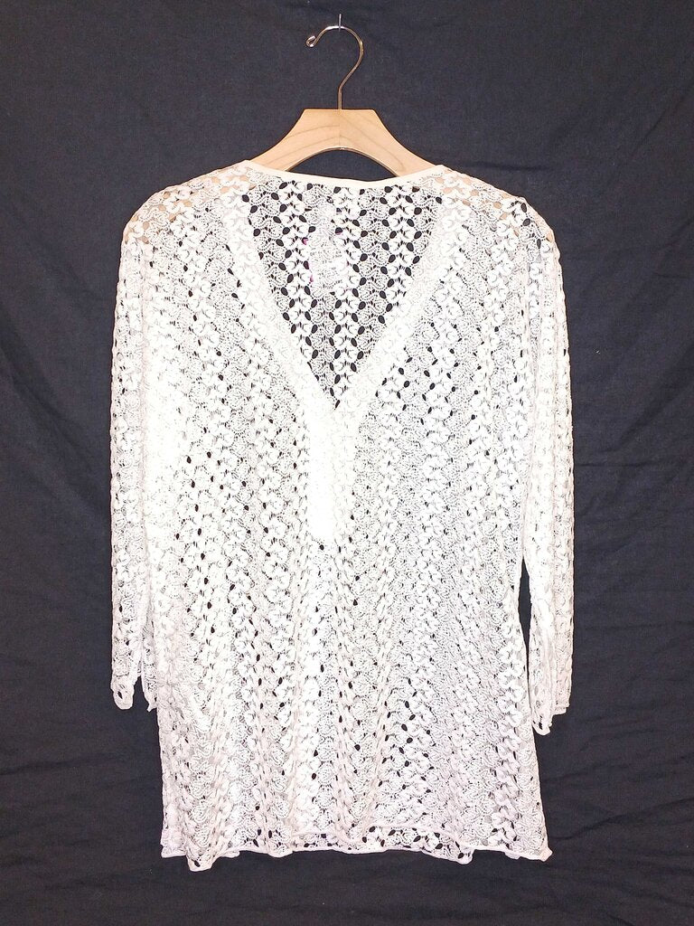 Joseph Ribhoff Cut Out Lace 3/4 Sleeve Top