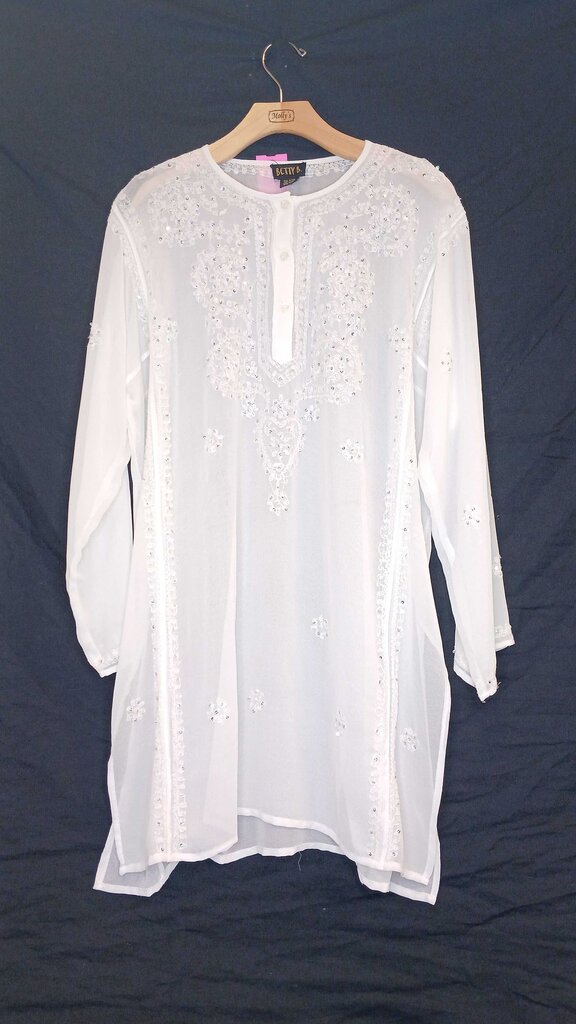 Betty B Floral Sequin Lace Top