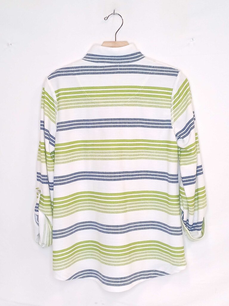 Chicos Beaded Collar Top