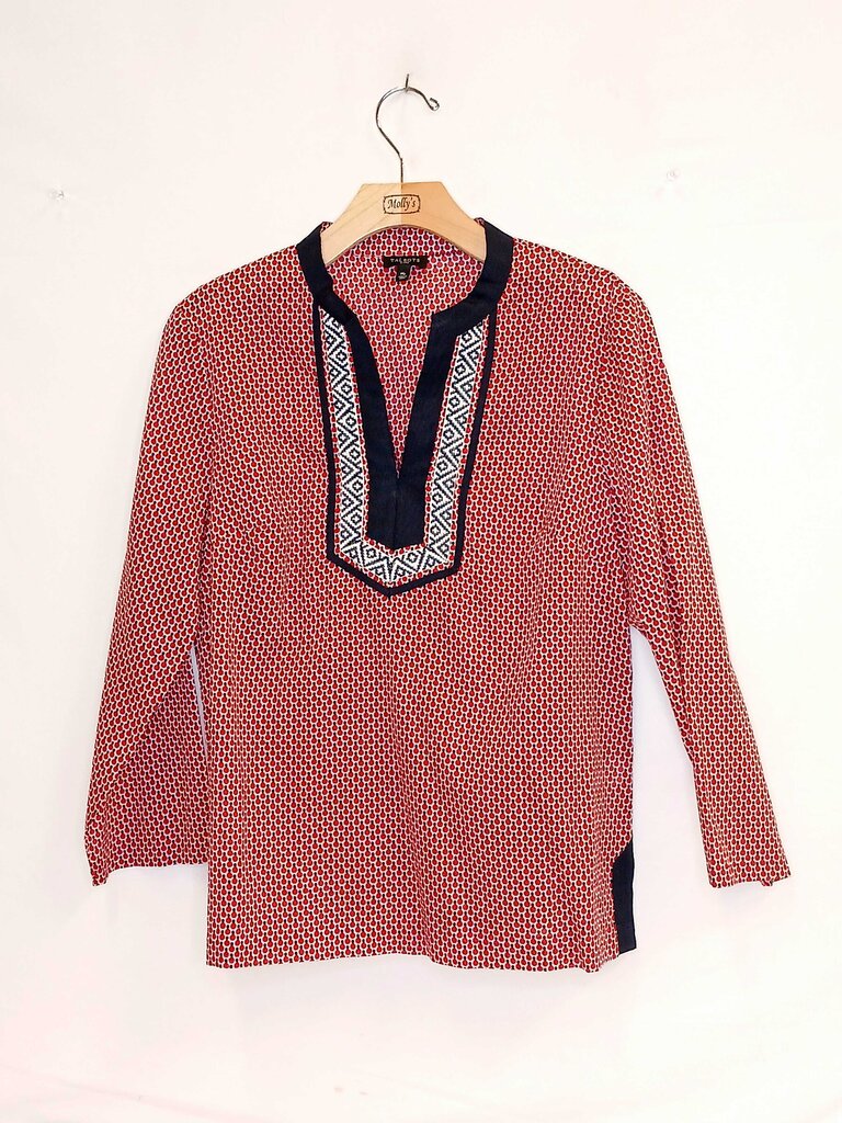 Tabots Long Sleeve Polka Dot Tunic