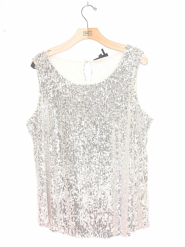 DKNY Sleeveless Sequin Top