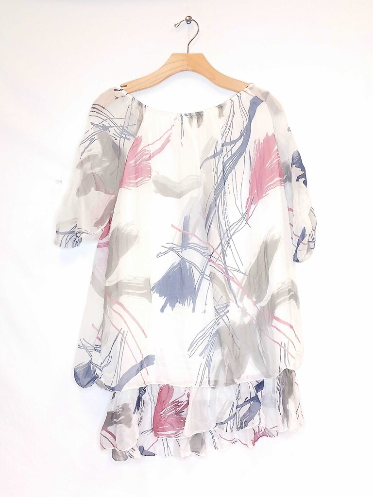 Made In Italy Sheer Flowy Top