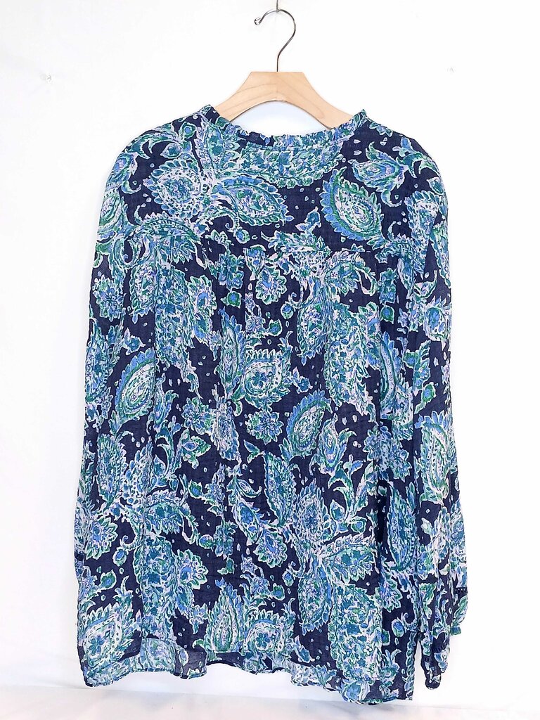 Isaac Mitrahi Button Up Patterned Blouse