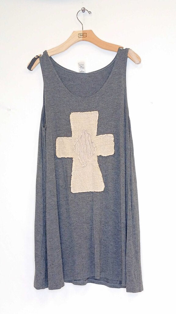 Lost Portal Linens Cross Tank Top