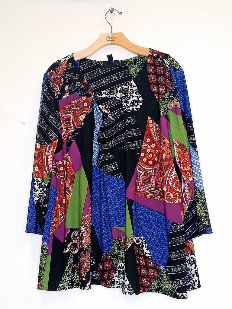 Attitudes Renee Patterned Long Sleeve Top