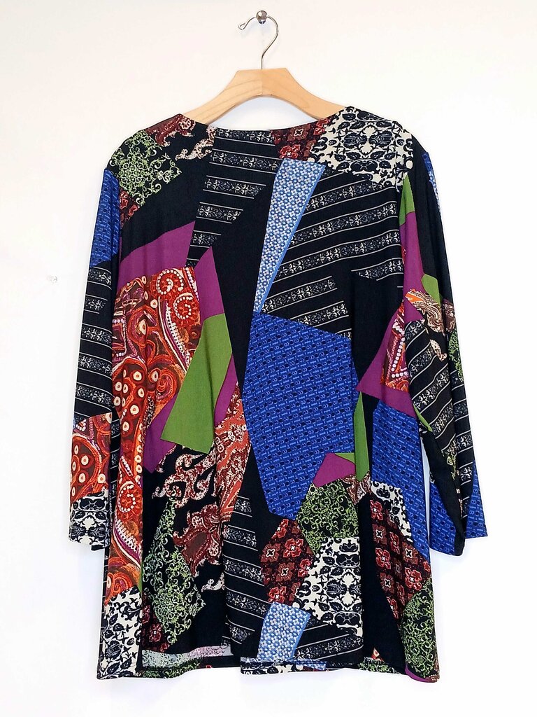 Attitudes Renee Patterned Long Sleeve Top