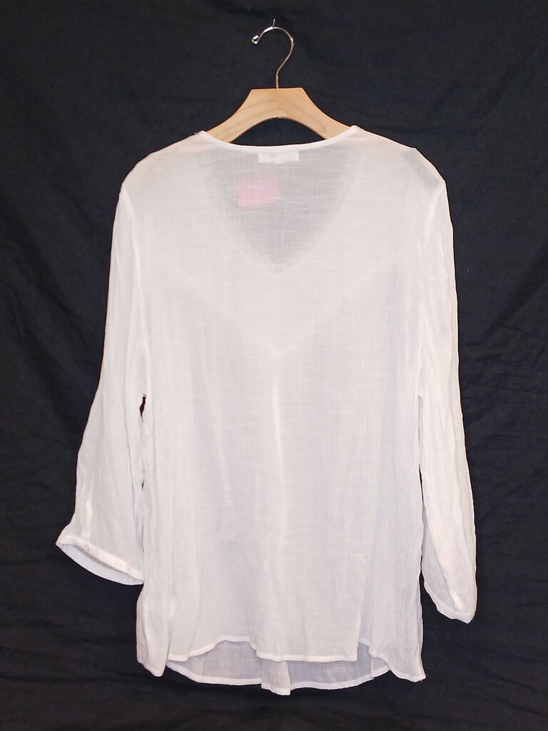 Indigo Soul Embroidered Collar Top