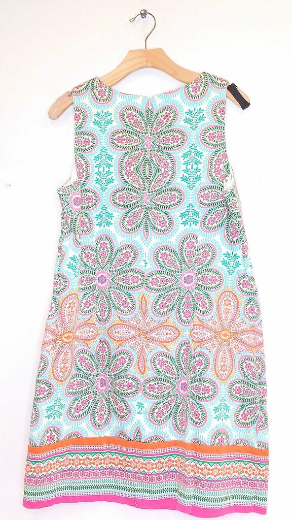 London Times Patterned Sleeveless Dress
