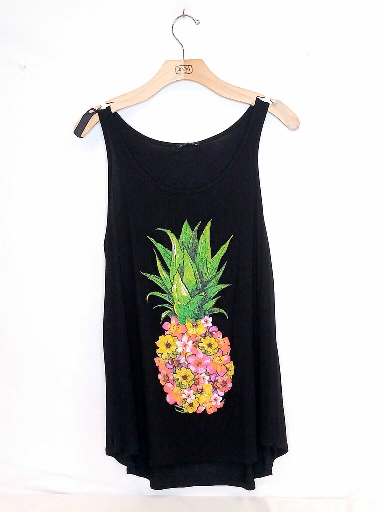 Zutter Floral Pineapple Tank Top