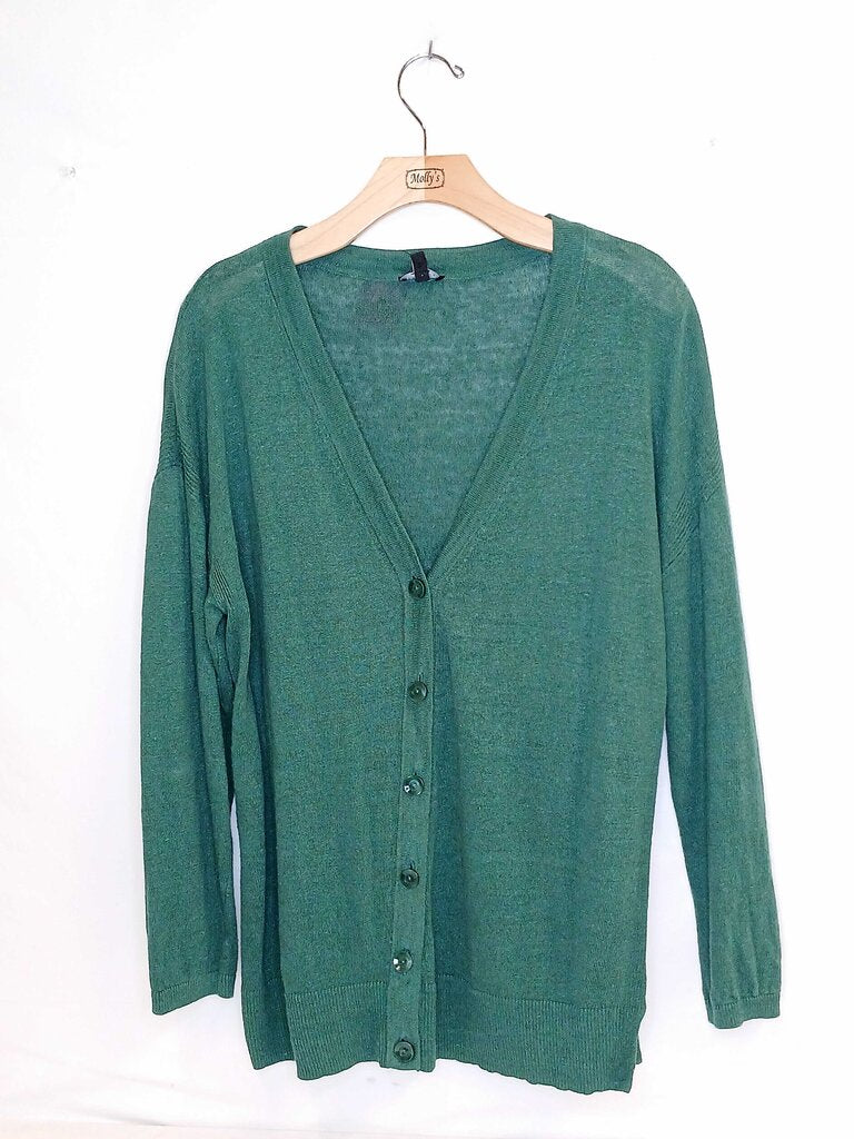 Talbots Button Up Patterned Cardigan