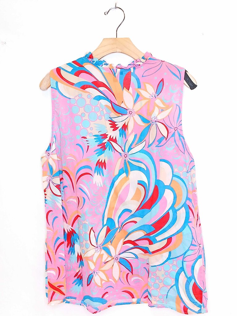 Talbots Sleeveless Patterned Top