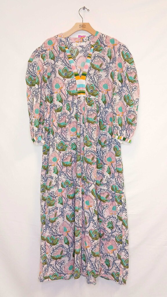 Indu Patterned Cotton Dress