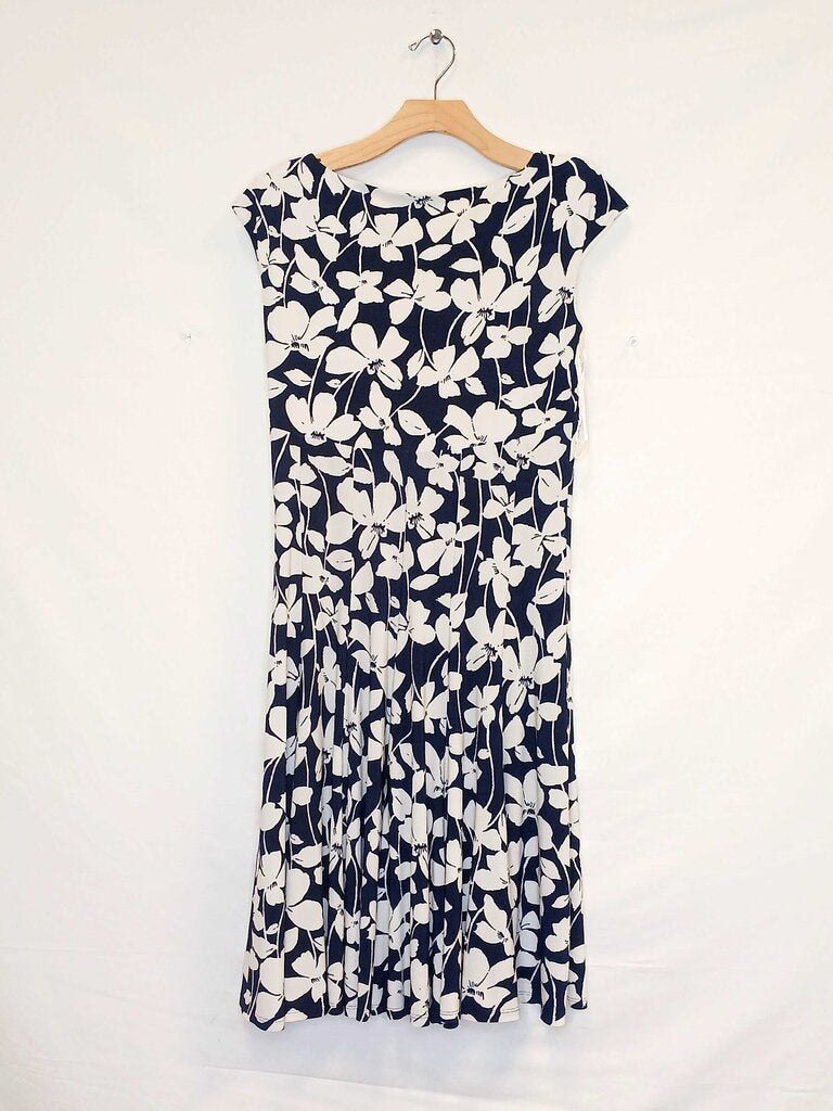 American Living Short Sleeve Long Floral Dress