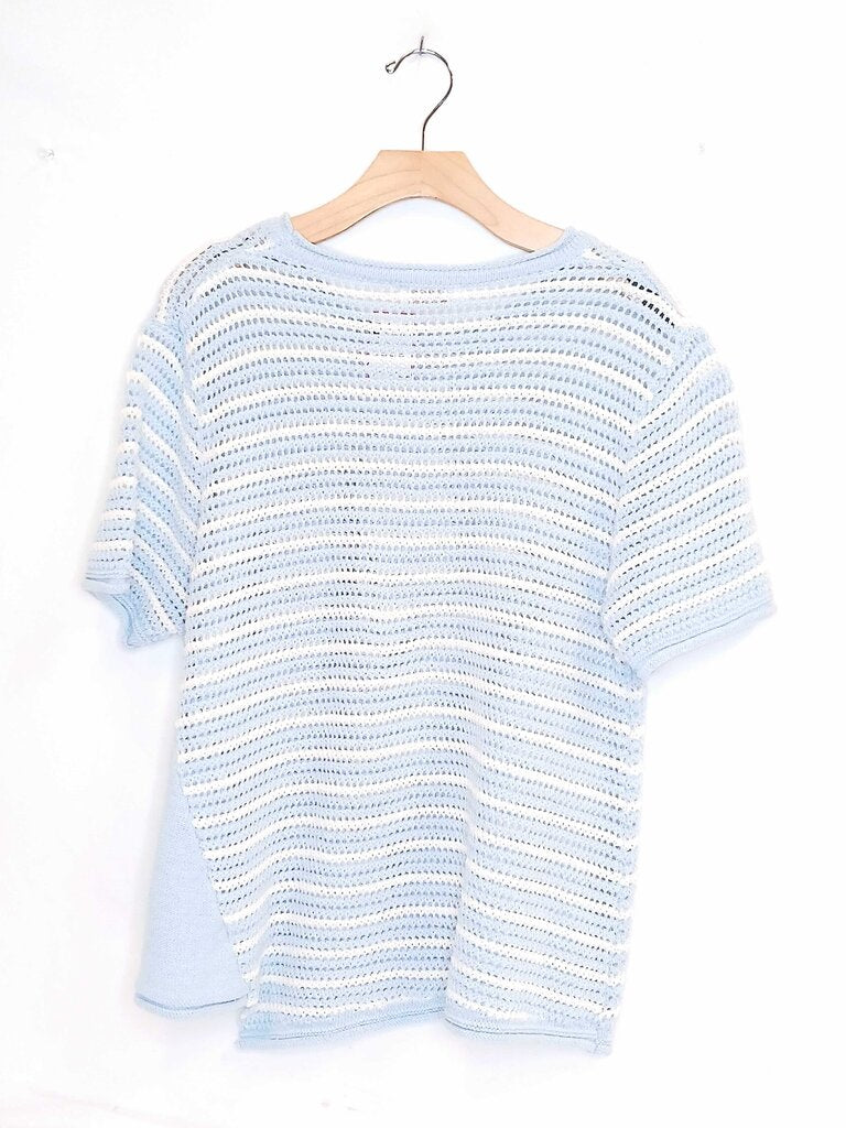 Mello. Stripped Knit Top W Pocket