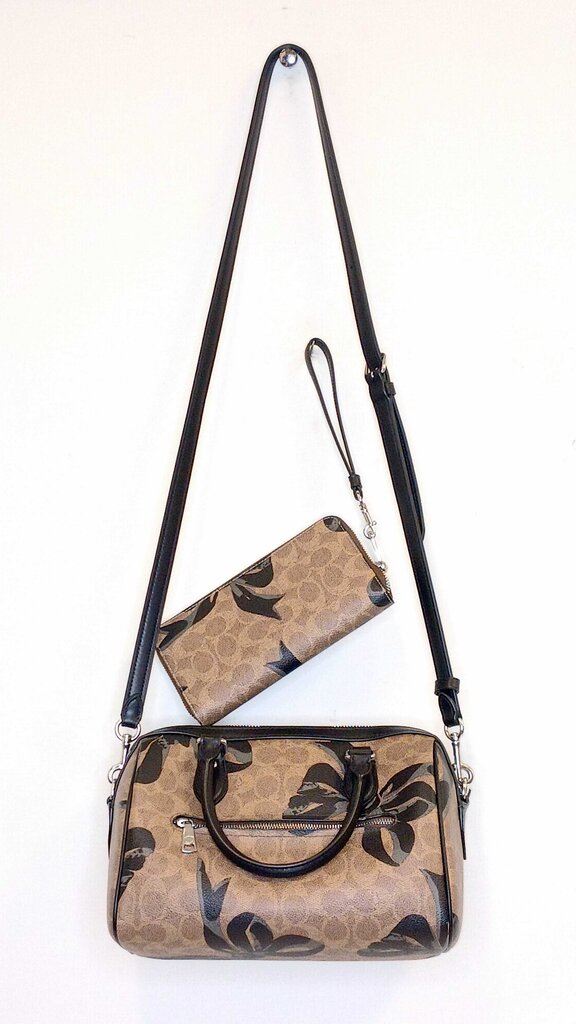 Coach Wallet and Purse Set Bow Patterned
