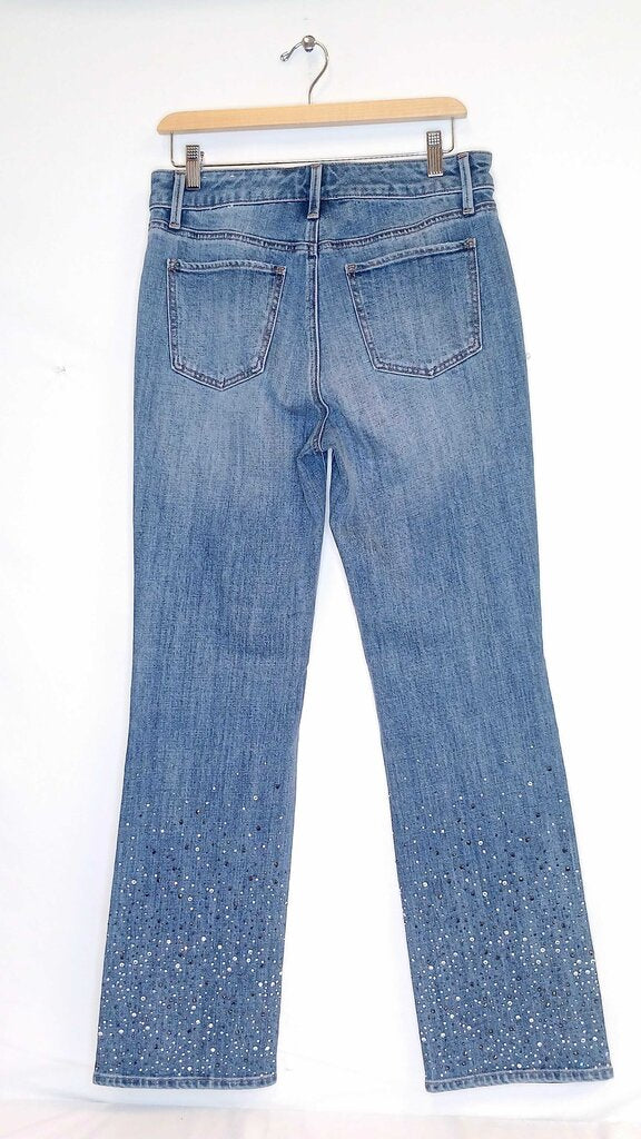 Talbots Barely Boot Jean W Rhinestones