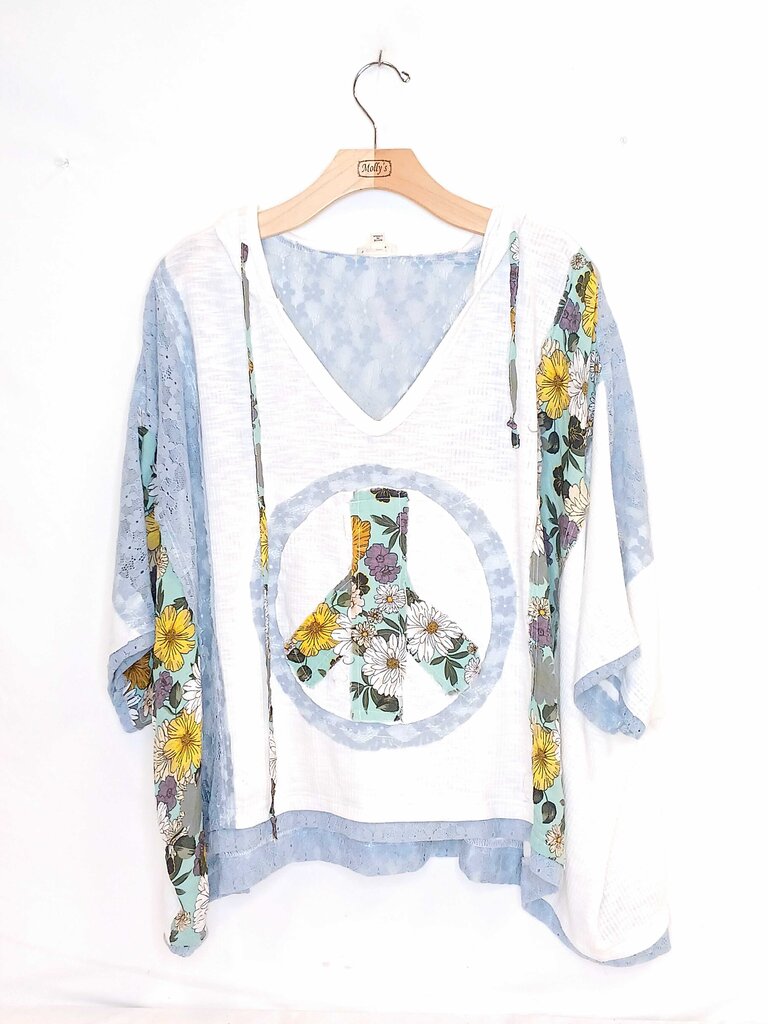 POL Sign Patchwork Top