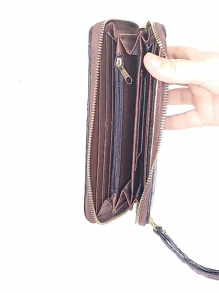 Brahamin Zip Up Accordion Wallet