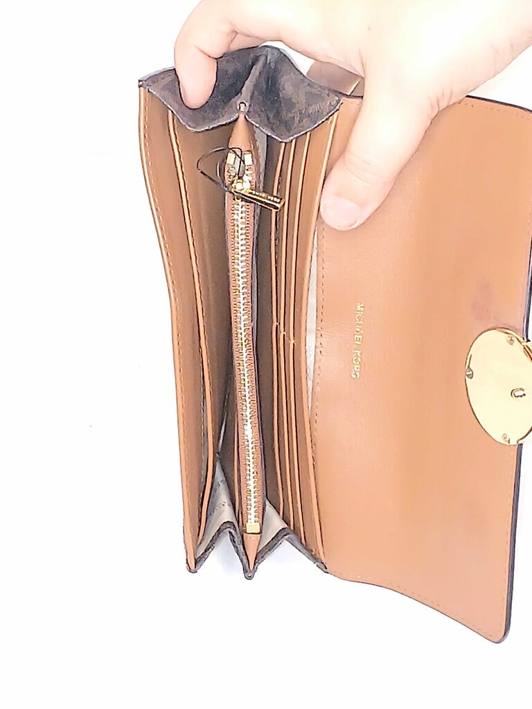 Michael Kors Monogram MK Fold Out Wallet