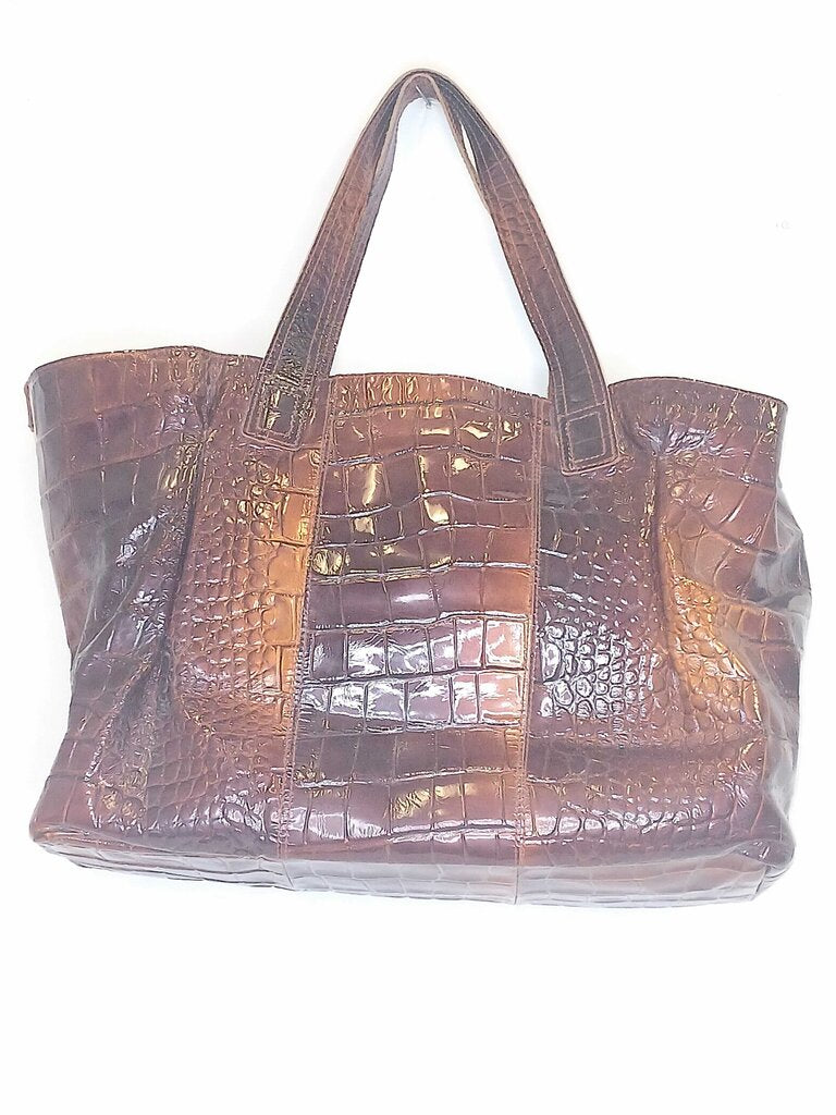 Francesco Biasia Croc Embossed Leather Bag