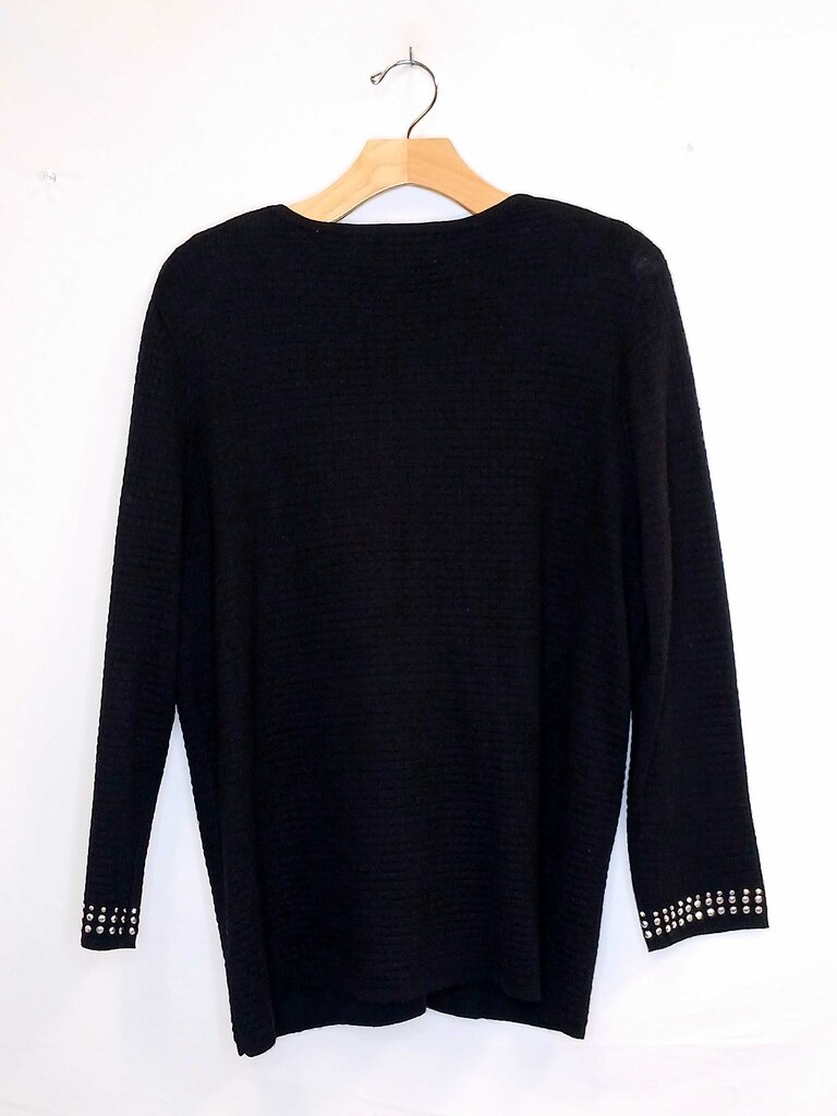 Alfred Dunner Open Rhinestone Cardigan