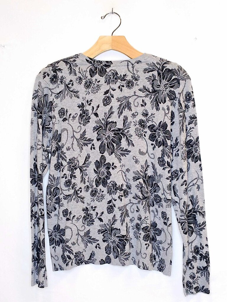 Karen Scott Long Sleeve Button Up Cardigan