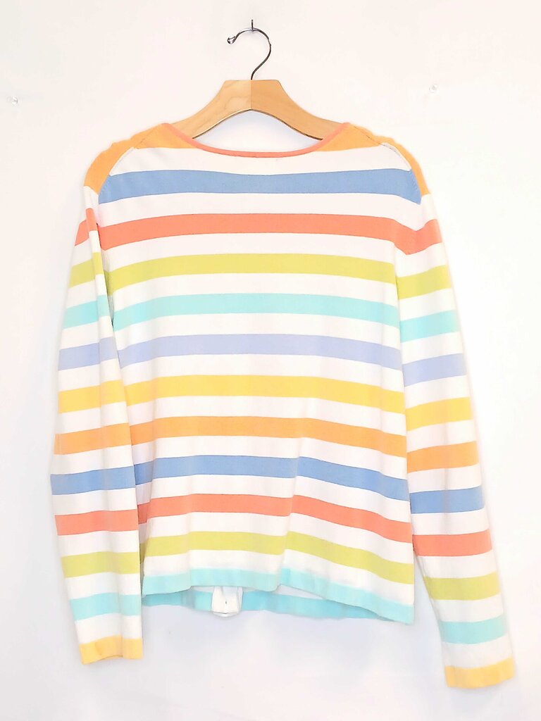 Orvis Striped Button Up Cardigan