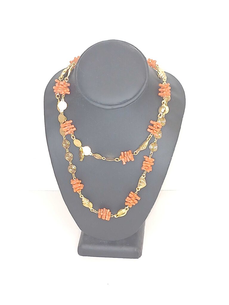 Trifari Gold Shell Necklace