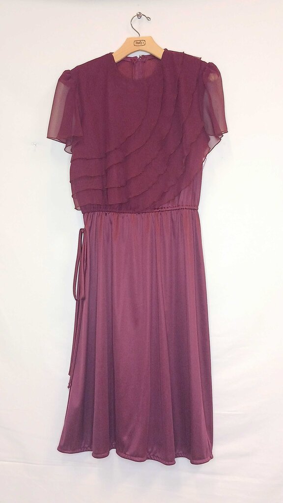 All Brand Ruffled Short Sleeve Long Dress