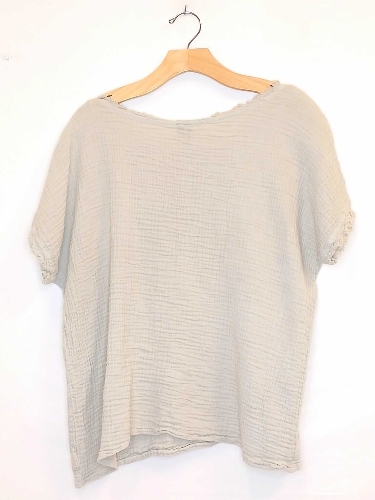 Shannon Passero Short Sleeve Crimped Top