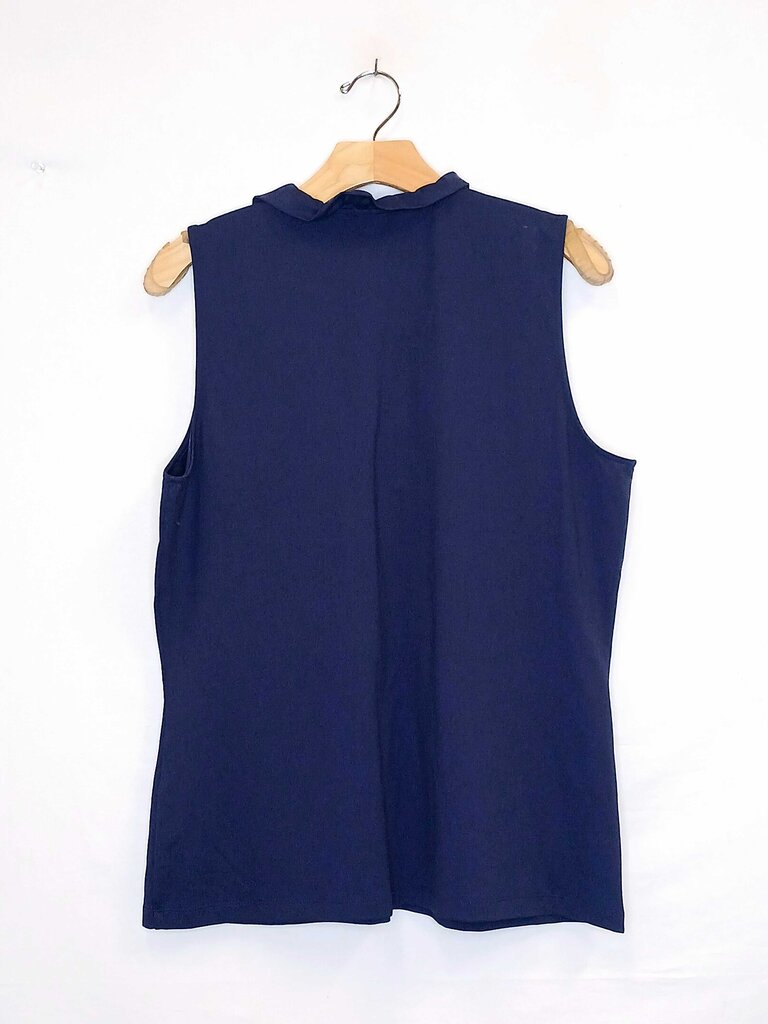 J. Mclaughlin Sleeveless Ruffle Collar Top