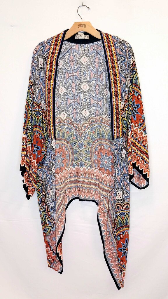 Flying Tomato Patterned Long Sleeve Cardigan