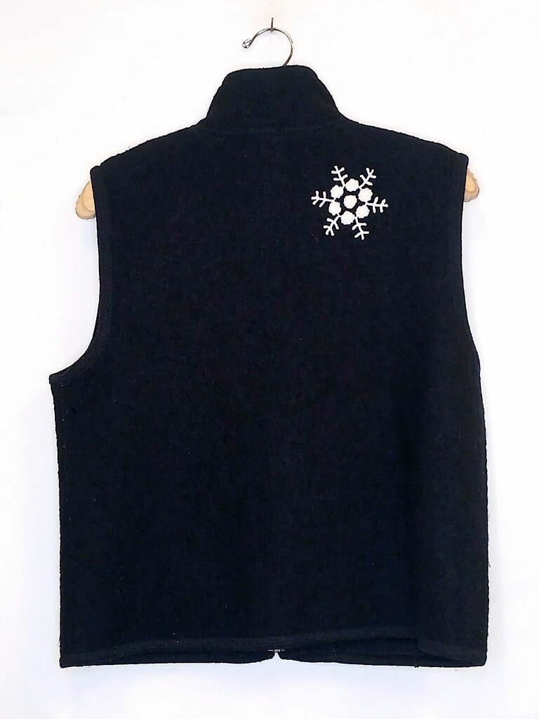 Lisa International Wool Snowflake Vest