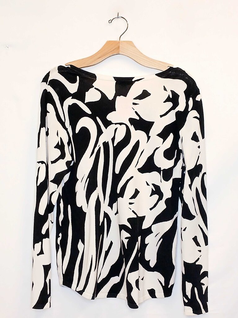 Chicos Long Sleeve Striped Top