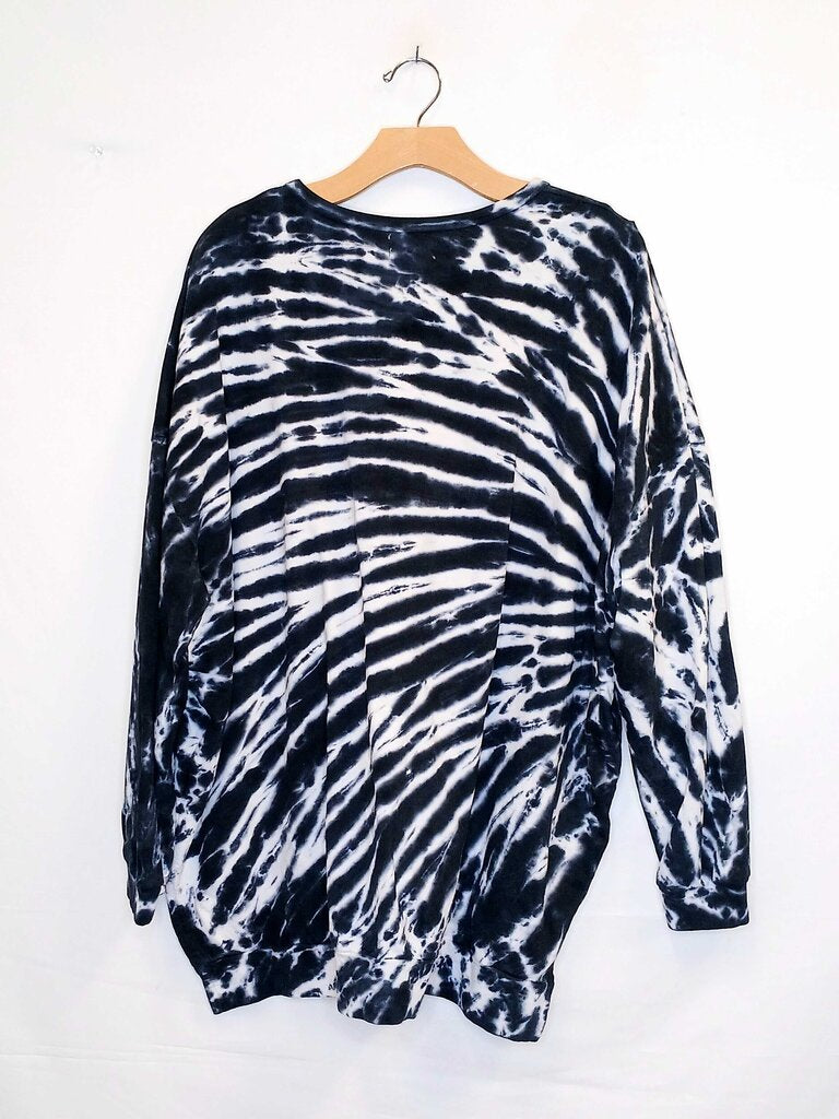 Mud Pie Long Sleeve Tie Dye Crew Neck Sweater