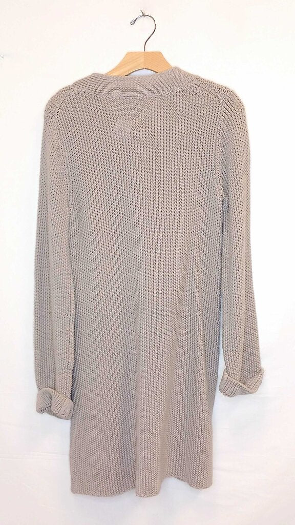 Long Snap Up Knit Cardigan