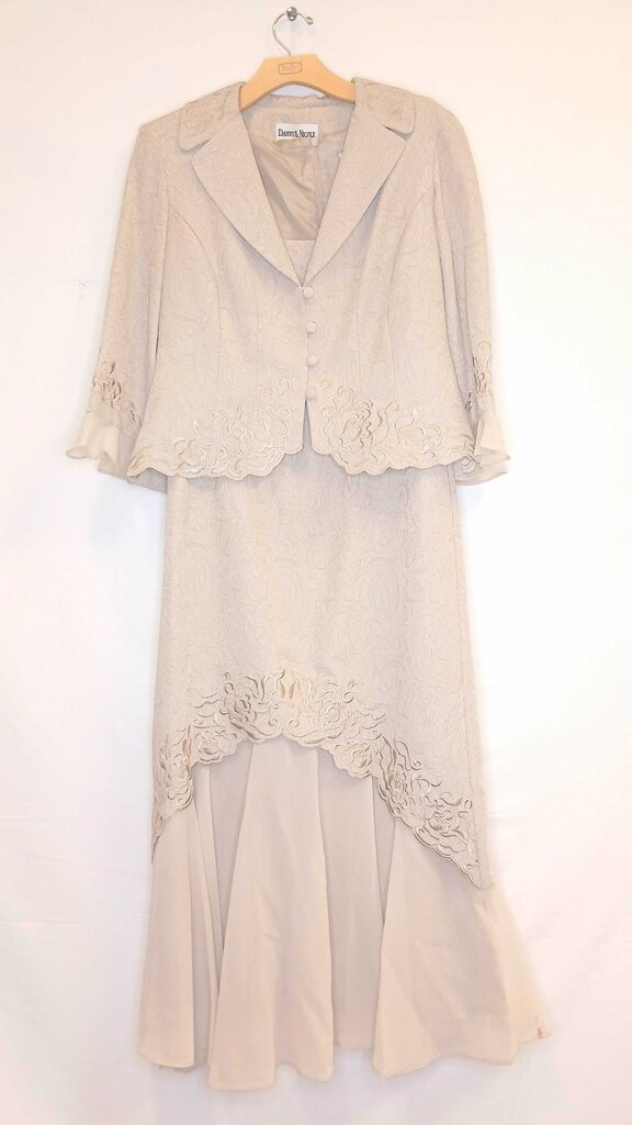 Danny & Nicole Long Dress + Cardigan