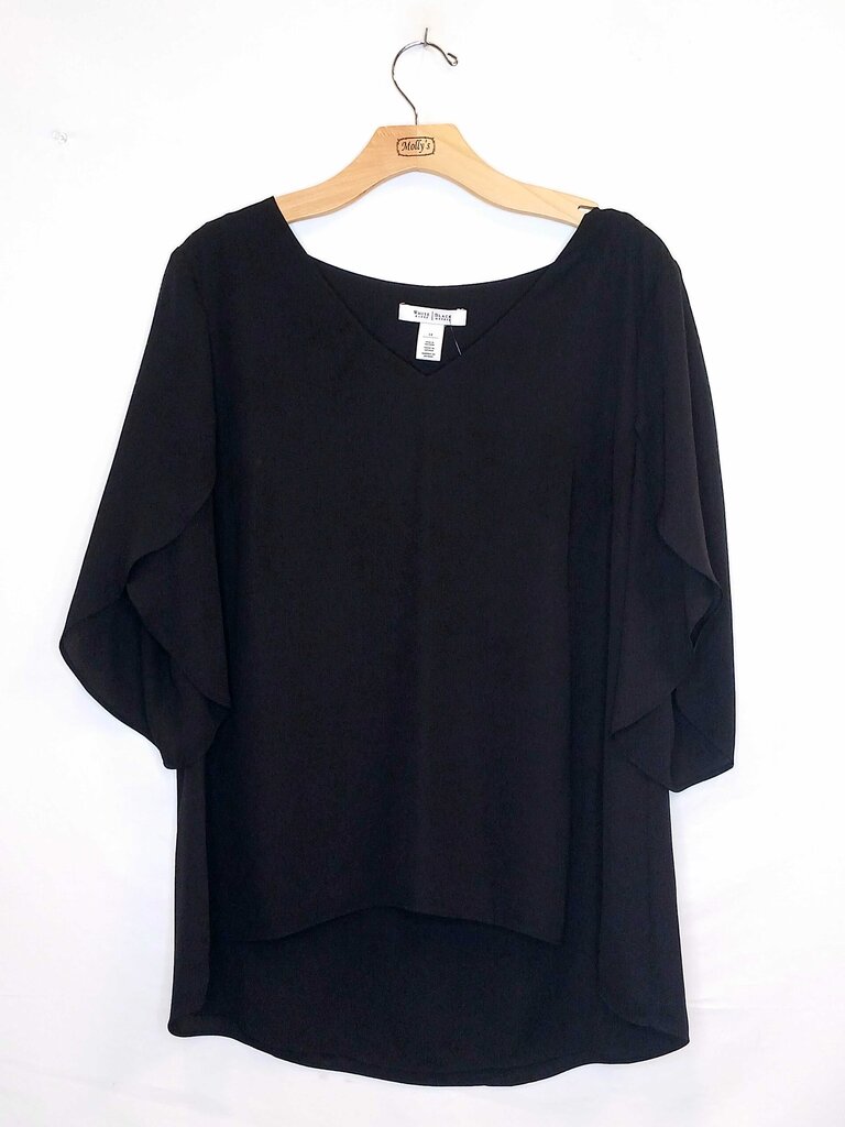White House Black Market Short Bell Sleeve Top