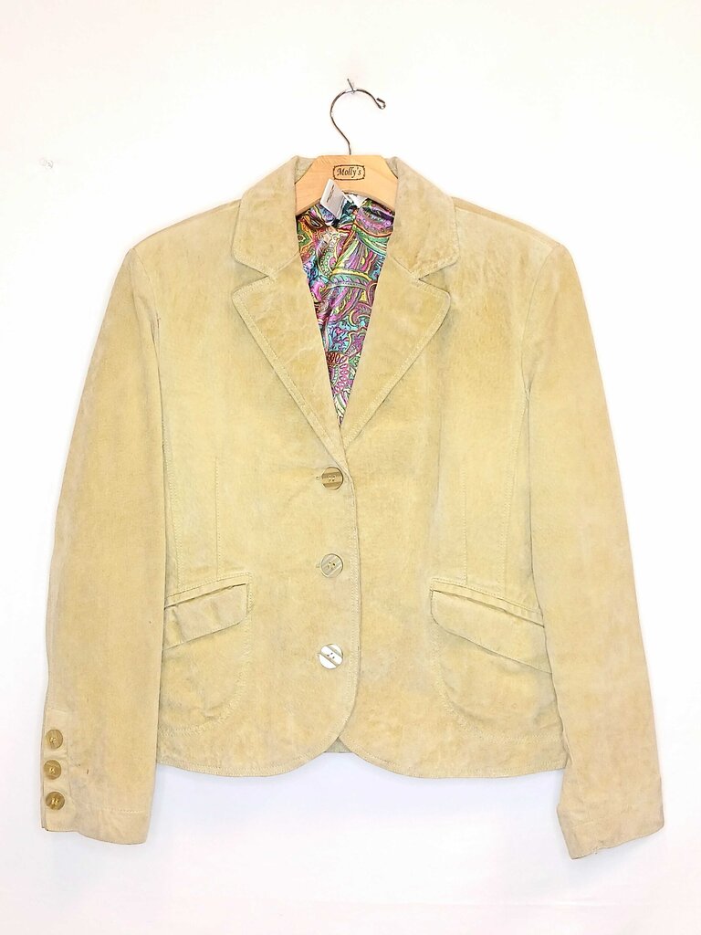 Cold Water Creek Suede Button Up Jacket