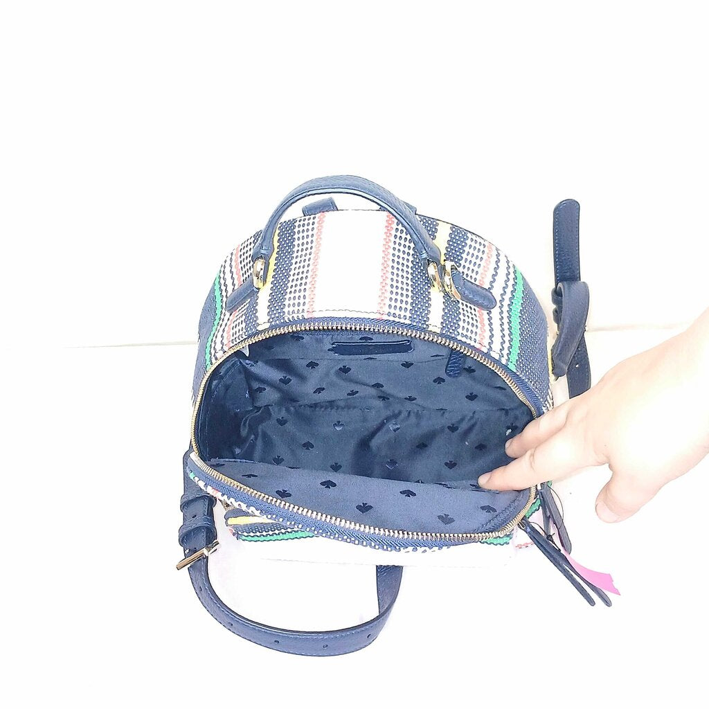 Kate Spade Stripped Mini Backpack