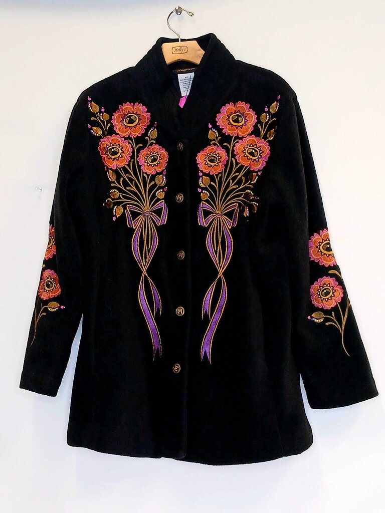 Bob Mackie Wearable Art Embroidered Jacket