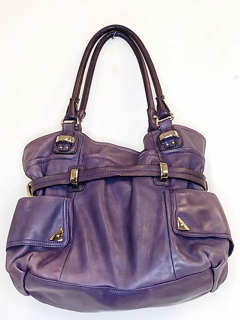 B Makowsk Soft Leather Bucket Tote
