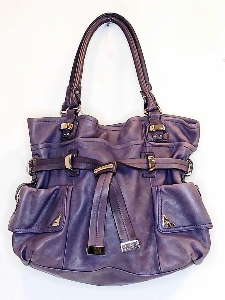 B Makowsk Soft Leather Bucket Tote