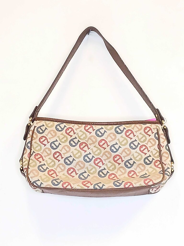Aigner Monogram Canvas Shoulder Bag