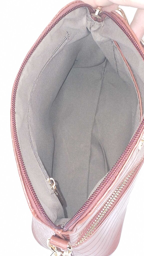 Amelie Galanti Croc Embossed Dome Crossbody
