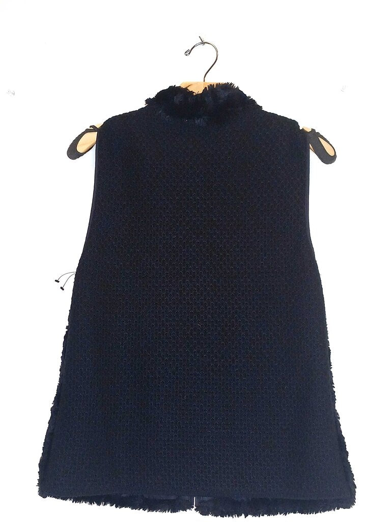 All Brand Knit Faux Fur Vest
