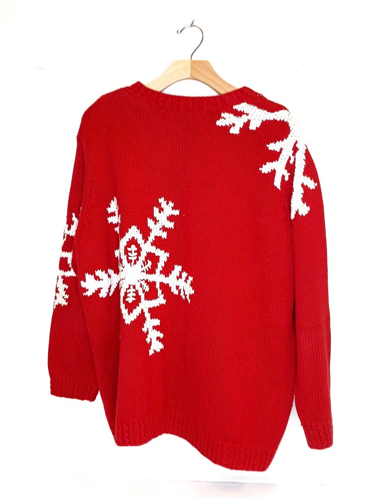 Liz Claiborne Snow Flake Christmas Sweater