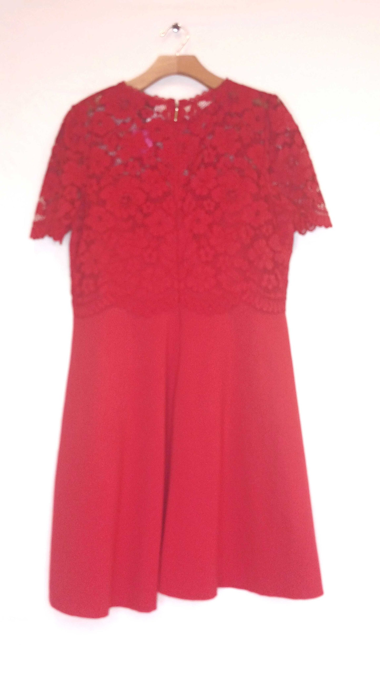 Floral Lace Top Mid Length Dress