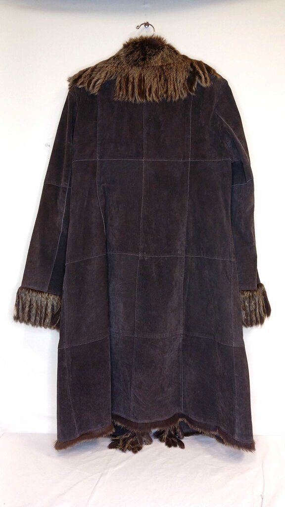 Raffaelo Muskrat Tassel Leather Coat