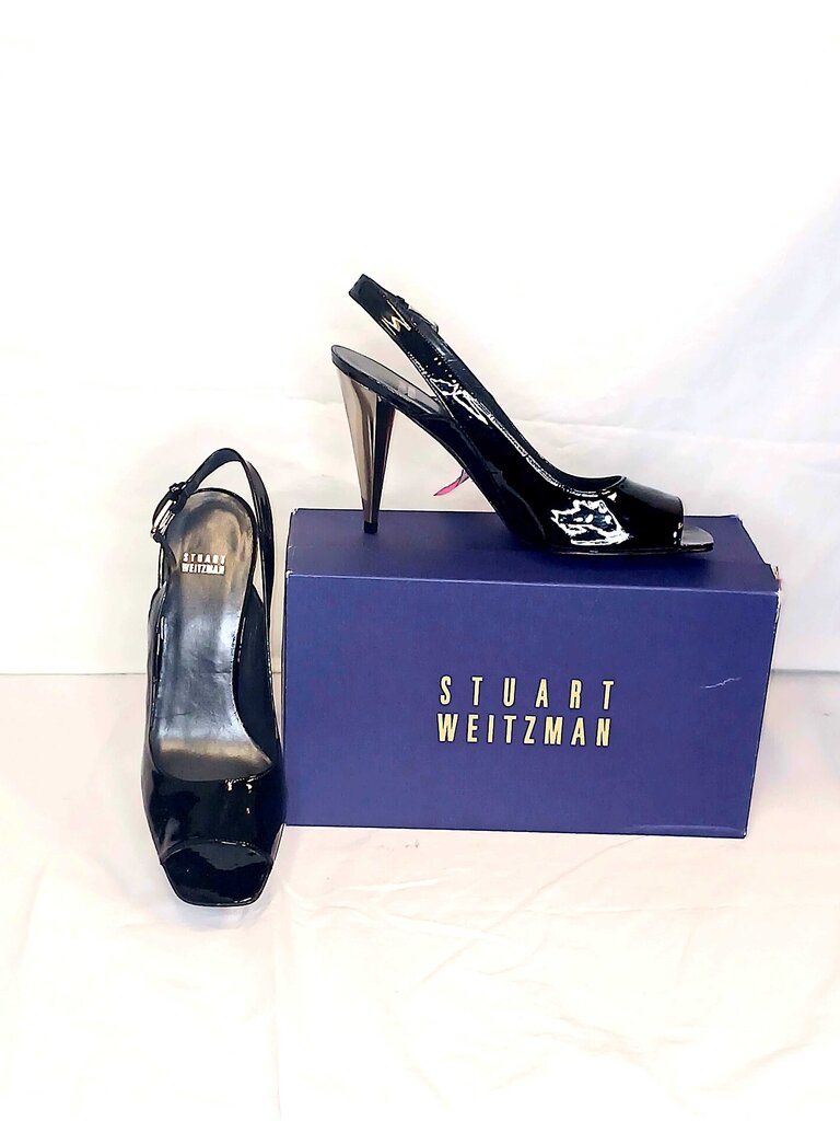 Stuart Weitzman Sharp Open Toe Heels